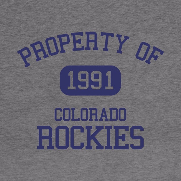 Property of Colorado Rockies by Funnyteesforme